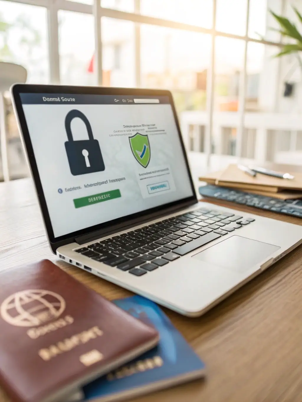 A secure website with an SSL certificate padlock icon displayed prominently, reassuring visitors about data protection and privacy.